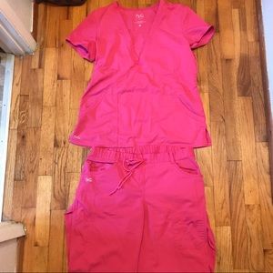 NRG by Barco, Scrub Set, Women’s, Medium, Pink